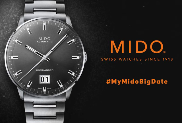 Mido Commander Big Date Clock Đồng hồ Mido Commander Big Date